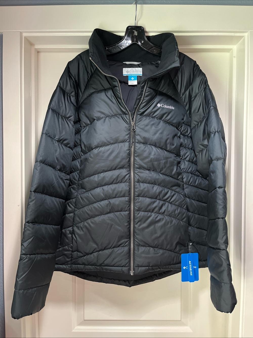 Womens XXL Columbia Karis Gale Jacket Black Puffer Insulated Water Resistant New
